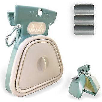 Dog Pooper Scooper, Portable Poop Scooper Handheld Size for Walking Large and Small Dogs Outside Yard or Travel Outdoors, Pup Poop Scoop with Containe