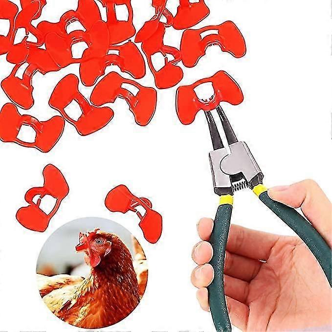 Chicken Goggles, 100 Pieces Anti-Peck Goggles, Plastic Chicken Goggles, for Backyard Poultry Farming