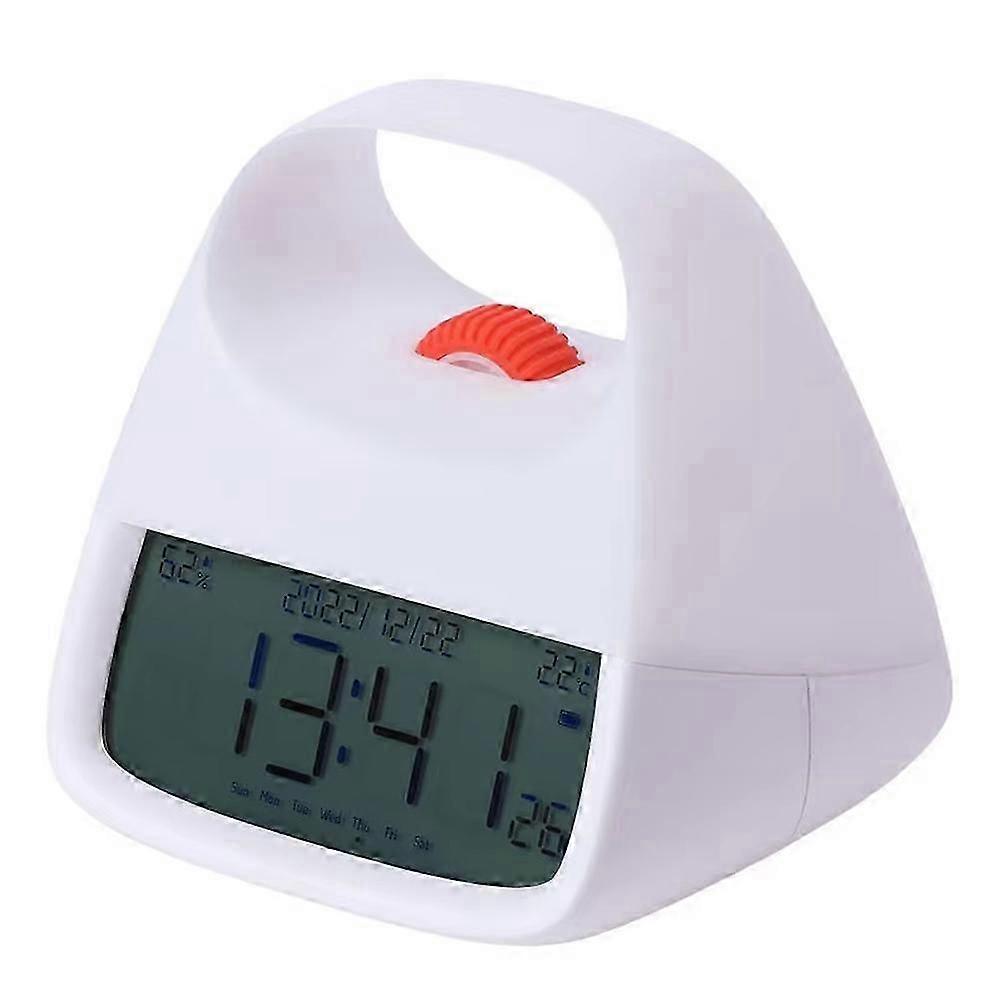2-in-1 Charging Clock with Light Timing,Creative Portable