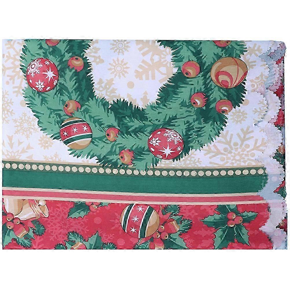 Christmas Tablecloth Decorative Table Cloth for Party Use Polyester Material