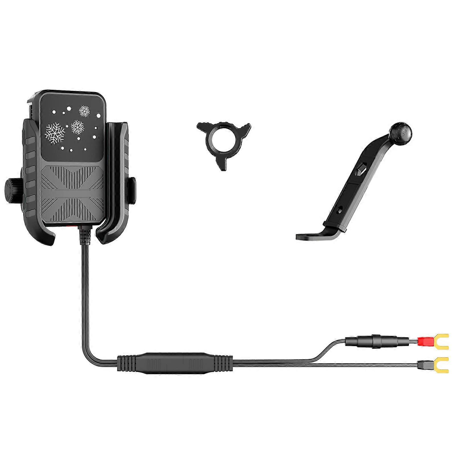 Quick Release Motorcycle Phone Holder Support Bracket With Built In Cooling Function Suitable For Optimally Performances Multicolor