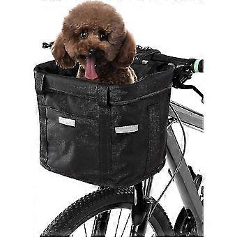 Foldable Bike Basket - Removable Handlebar Basket compatible with Picnic & Cycling Accessories
