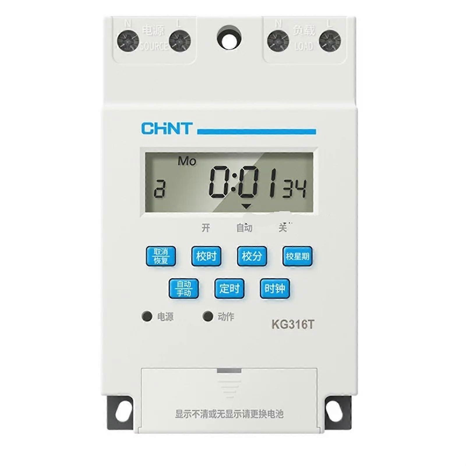 KG316T Digital Timer Switch 220V Microcomputer Programmable Time Control Relay for Street Light
