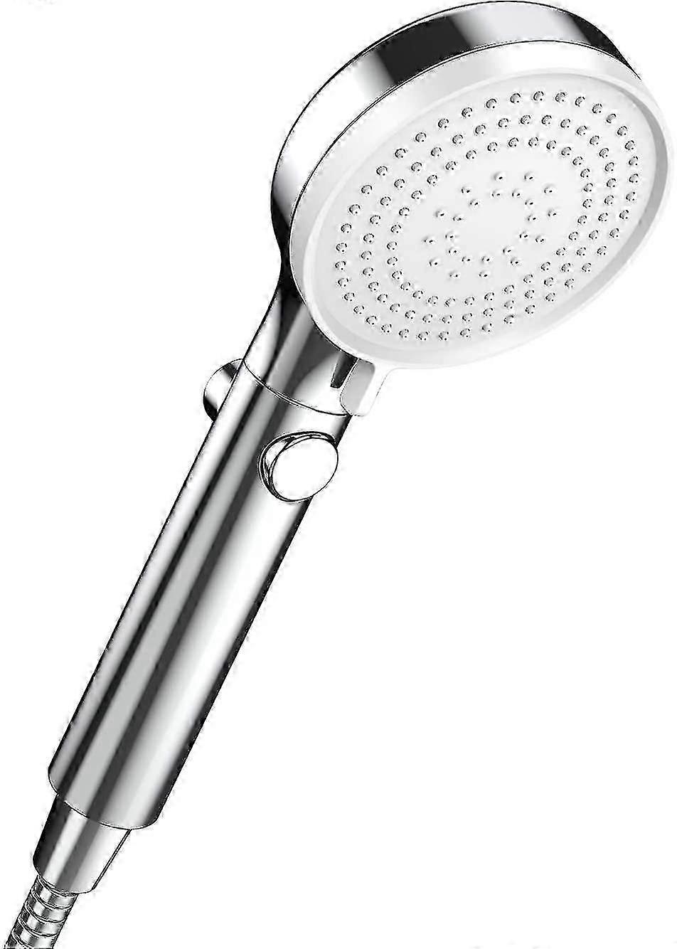 Universal Chrome High Pressure Handheld Shower Head with Jet Function