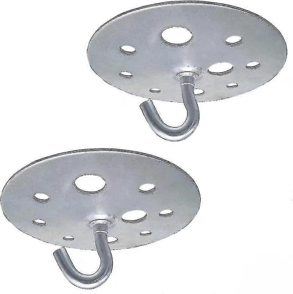 Round base metal ceiling hook 2 pieces 90mm