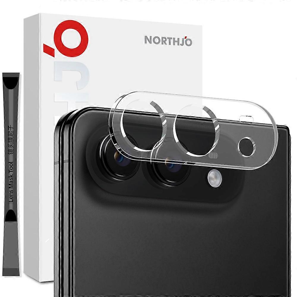 NORTHJO Compatible For iPhone Fold Camera Lens Protector Tempered Glass HD Clear 3D Full Coverage