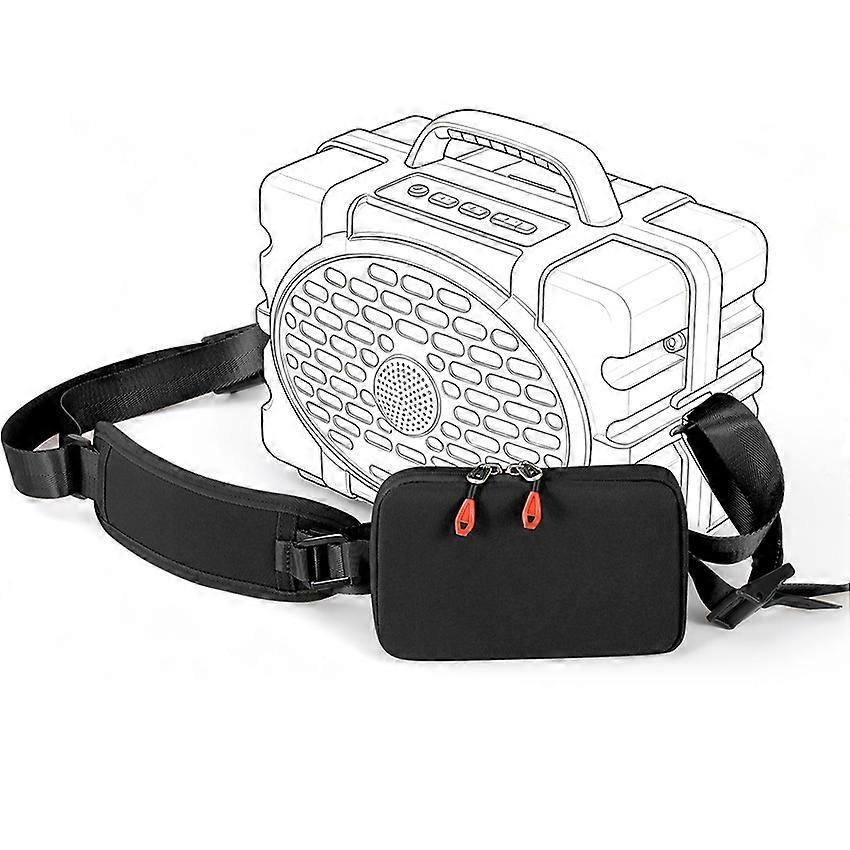Black Replacement Shoulder Strap for Turtlebox Original Gen 3 Bluetooth Speaker