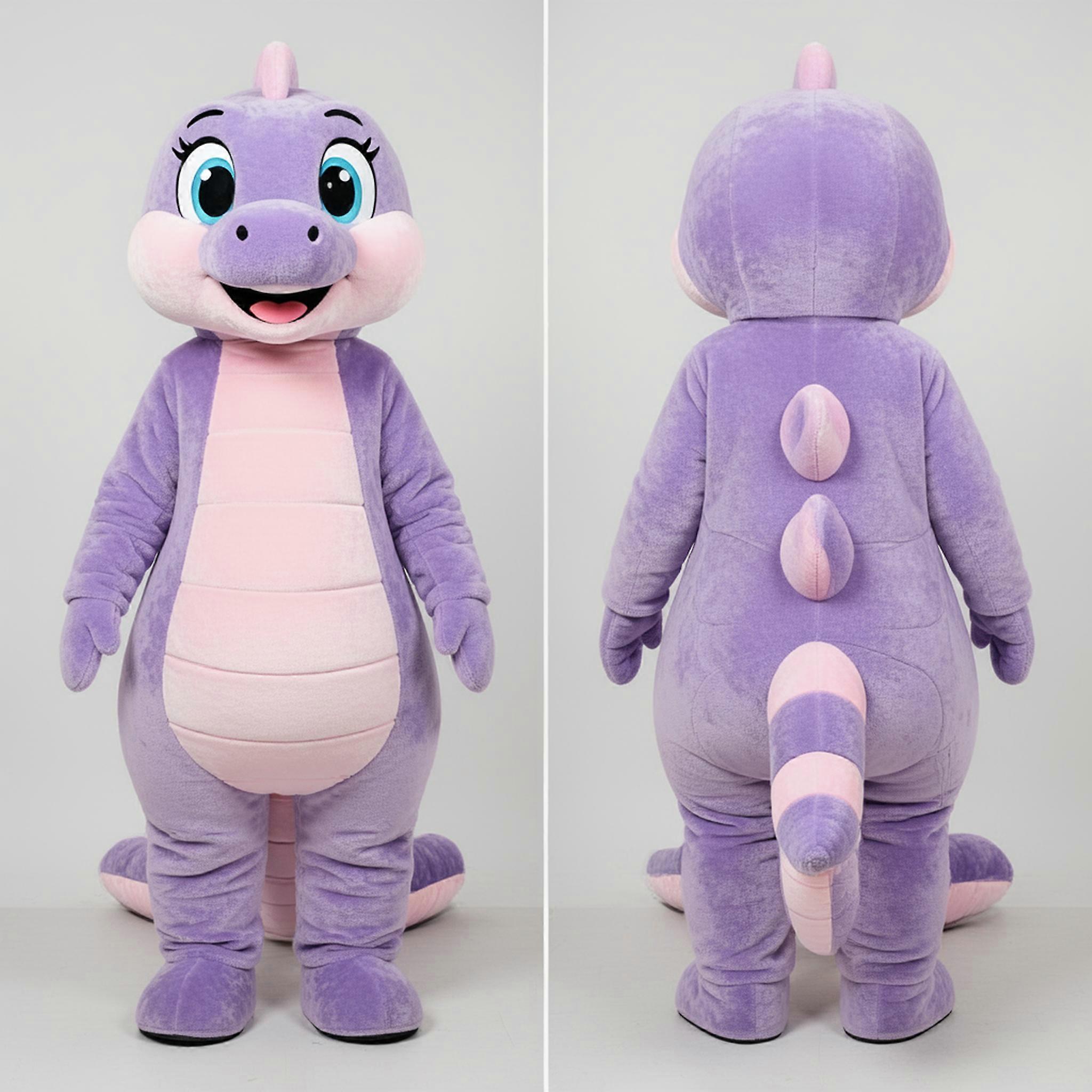 MASTICOT Lavender Cartoon Snake Mascot
