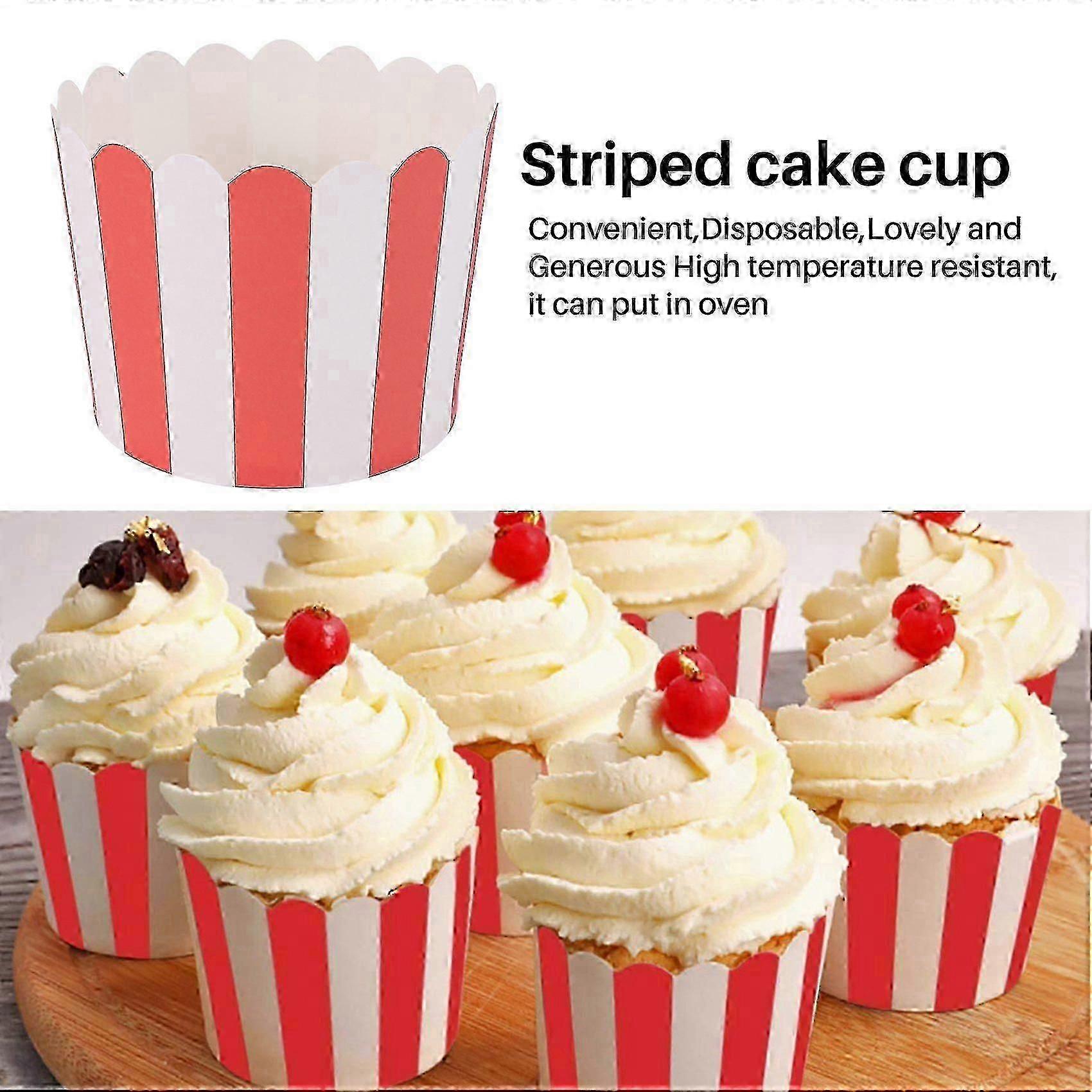 50X Cupcake Paper Cake Case Baking Cups Liner Muffin Kitchen Baking