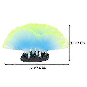 Fluorescence Coral Simulation Coral Ornament for Fish Tank Decor