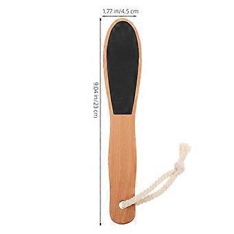 Limes à pieds exfoliantes à manche en bois, lot de 2, pour hommes et femmes