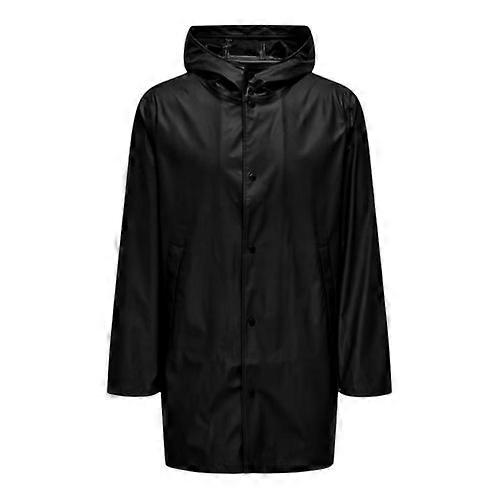 Only Mens Water Repellent Regular Raincoat