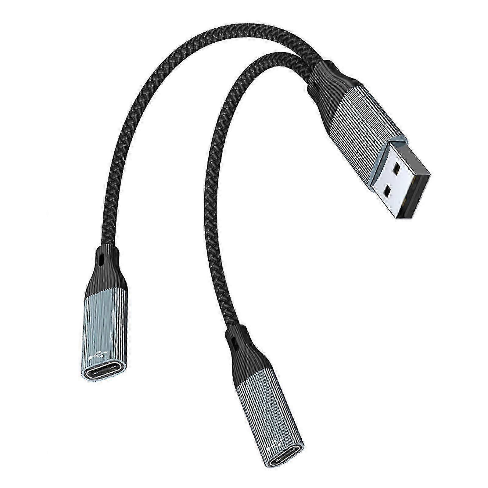 USB-C Y Splitter Cable Lightweight Portable