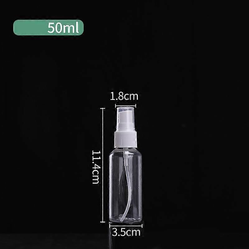 1X Transparent Empty Spray Bottles Plastic Refillable Container Empty Containers