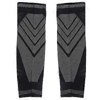 2stk sommer tynn knepute strikket nylon fleksibel langermet knebeskytter SportsXL