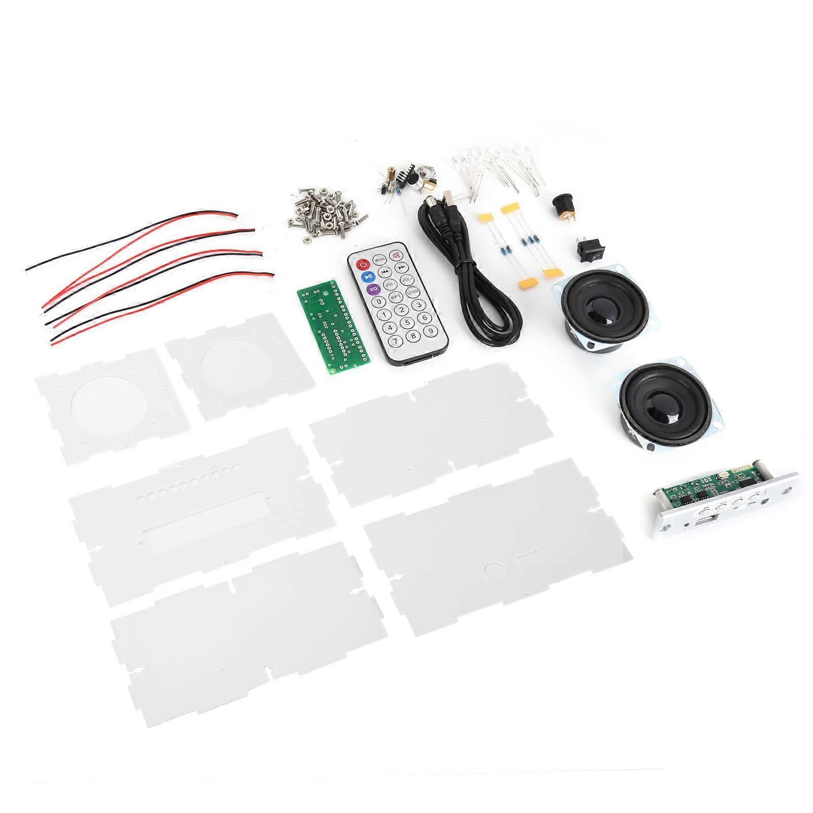 DIY Bluetooth Speaker Box Kit Small Voice Control Light Electronic Sound Amplifier Set
