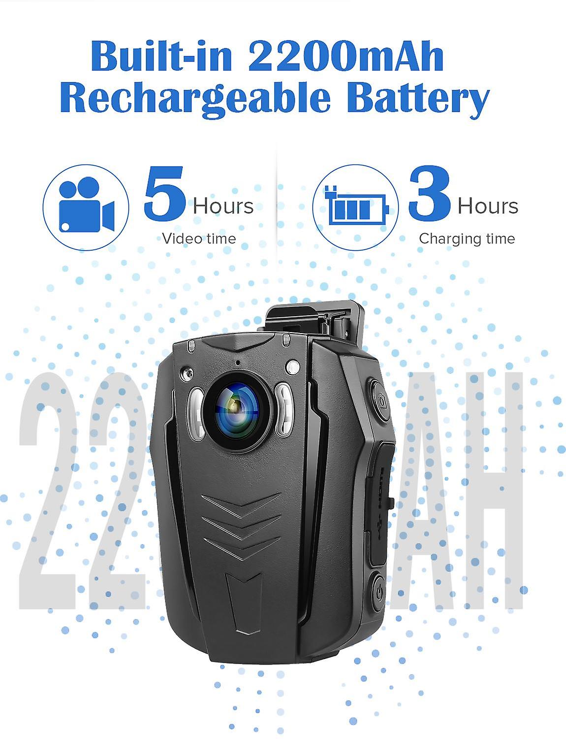 Boblov Pd70 Wifi Body Camera 1296p Wearable Body Cameras Night