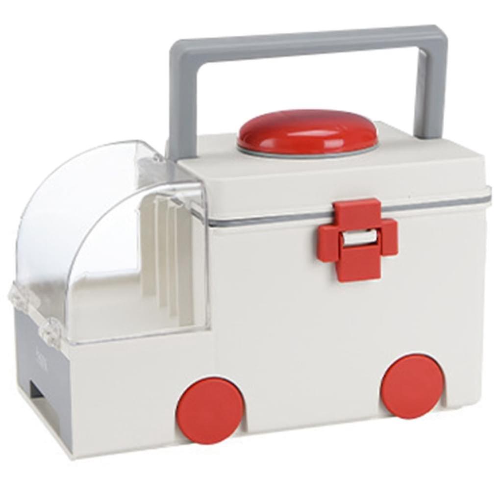 Plastic First Aid Box With Handle With Removable Storage Compartment