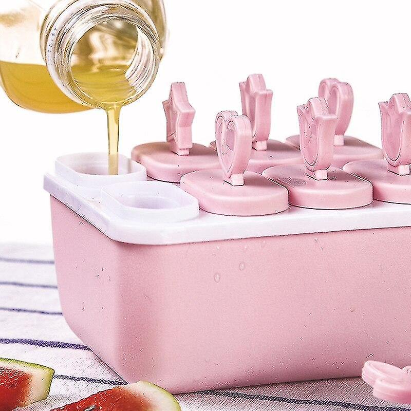 1 Piece 8 Cavity Food Grade Pp Material Popsicle Mold, Diy Juice/mousse Ice Cream, Easy To Clean, No