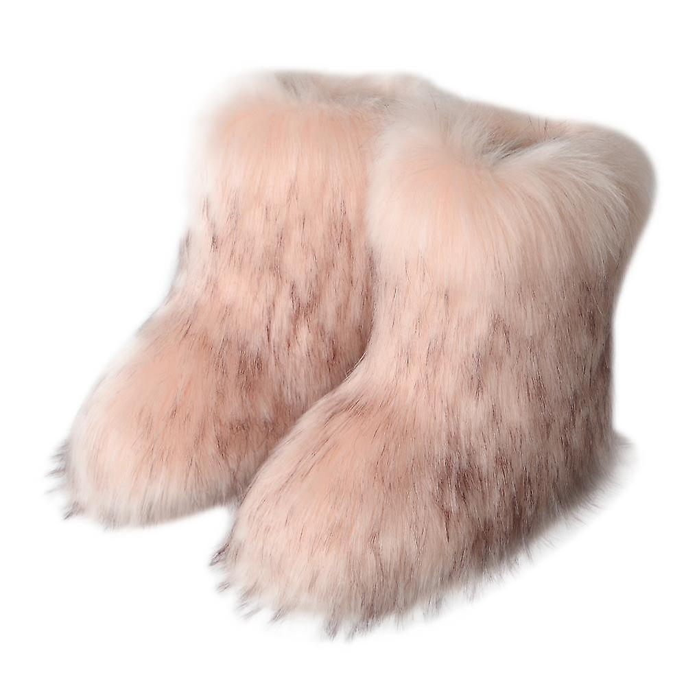 Women's Faux Fur Boots Winter Snow Boot