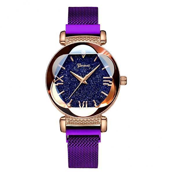 4xQuartz Waterproof Wristwatch Purple