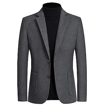 YOUTHUP Mens Wool Blazer Slim Fit 2 Button Winter Suit...