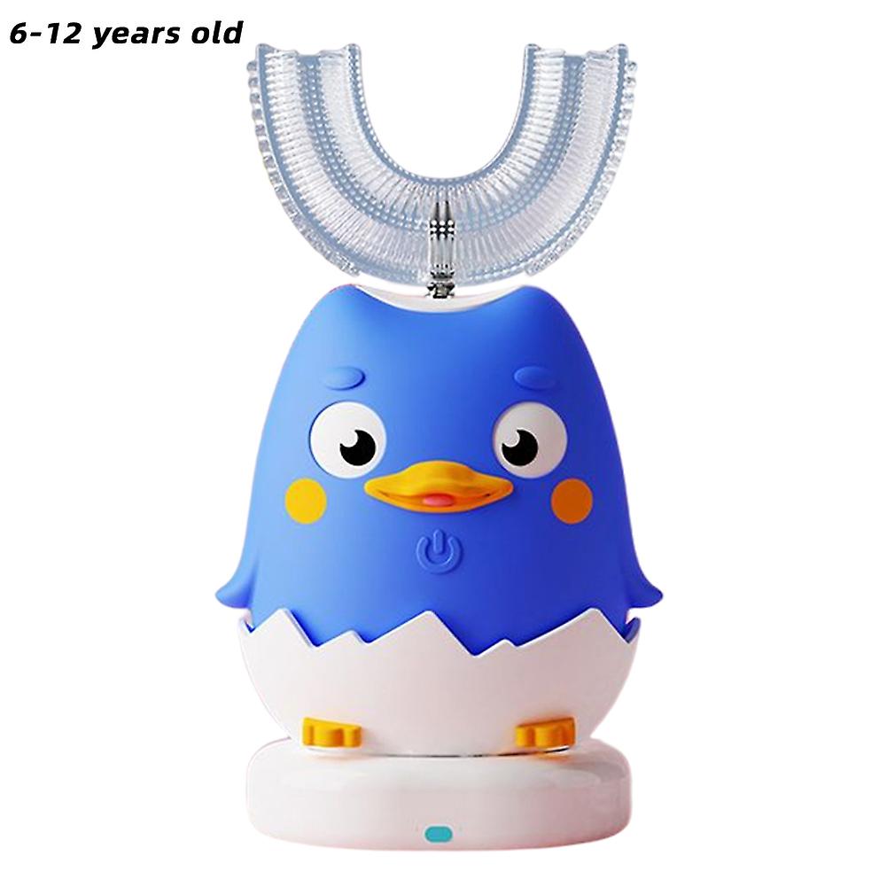 360 Hands-free Automatic Toothbrush U-shaped Kids Ultrasonic Electric Toothbrush For Boys Girls Aged 2-6