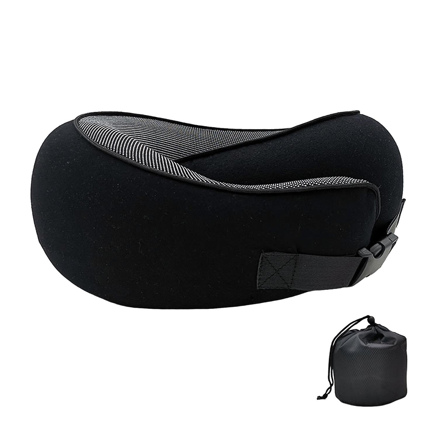 Airplane Pillow with Storage Bag Slow Rebound Soft Cooling 360 Degree Protection Cervical Support Me