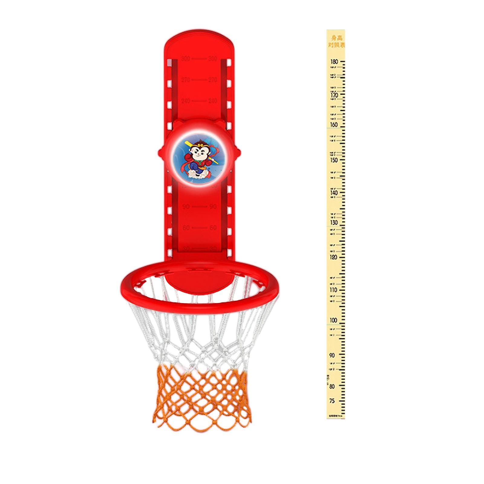 Touch High Jump Counter Toy Height Touch Device for Home School Kindergarten Red