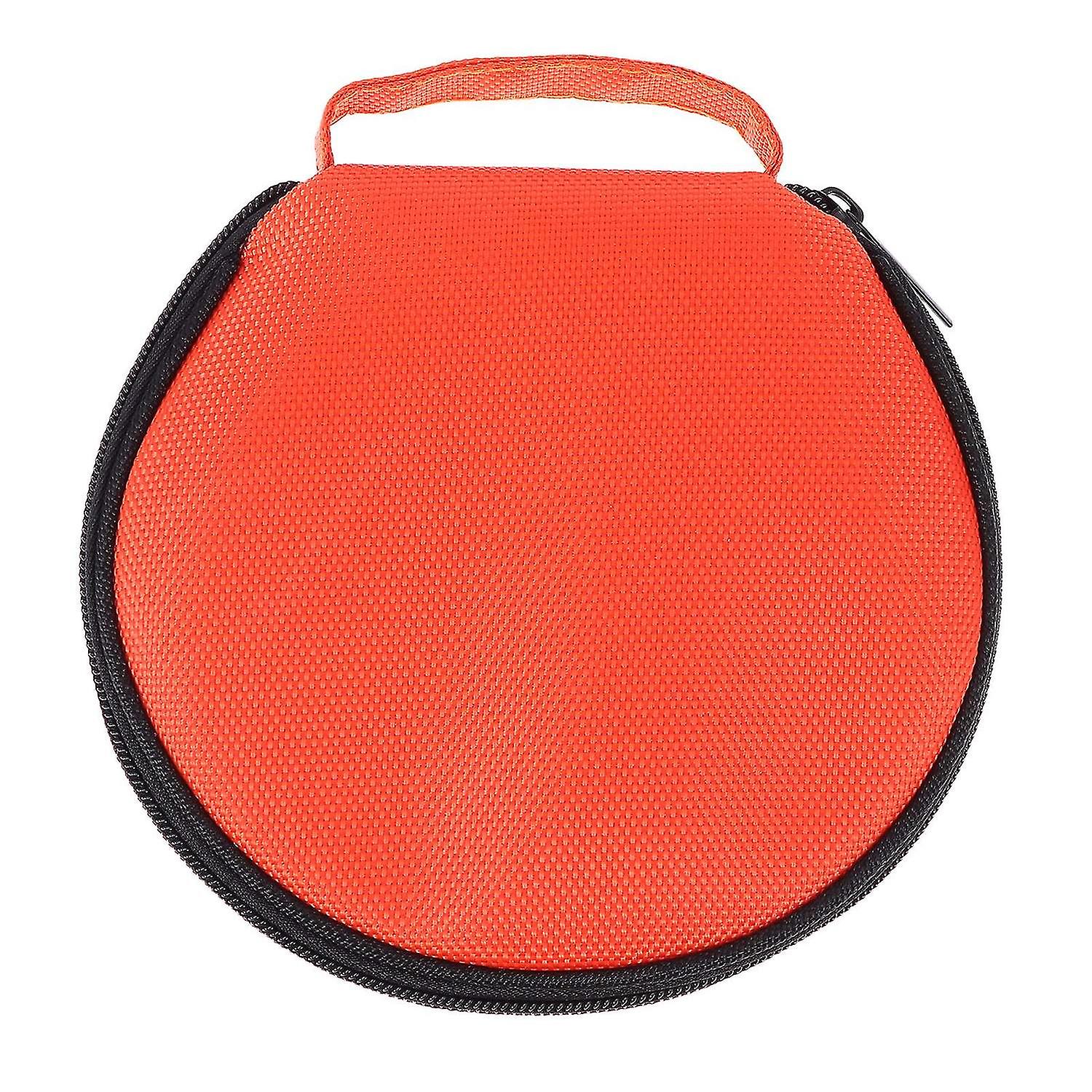 1pc Large-capacity Dvd Storage Bag Round Disc Bag Practical Zipper Cd Case