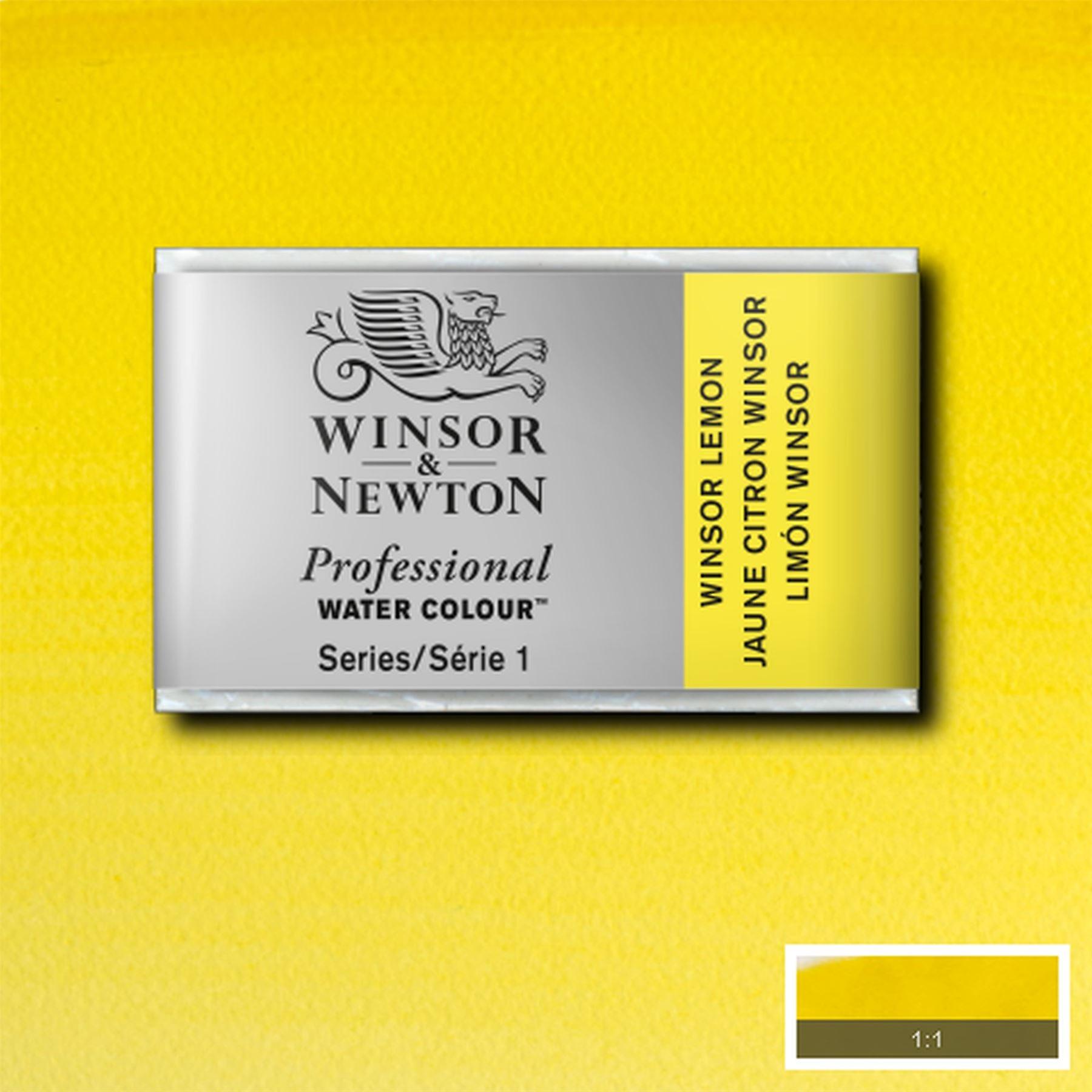 Winsor & Newton Professional Water Colour Whole Pan - Winsor Lemon