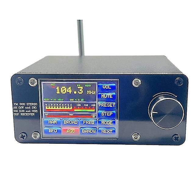 Upgrade All Band Si4732 Rds Stereo Radio Dsp Receiver Fm Am Lw(mw Sw) Ssb +2.4inch Touch Lcd +whip Antenna +battery