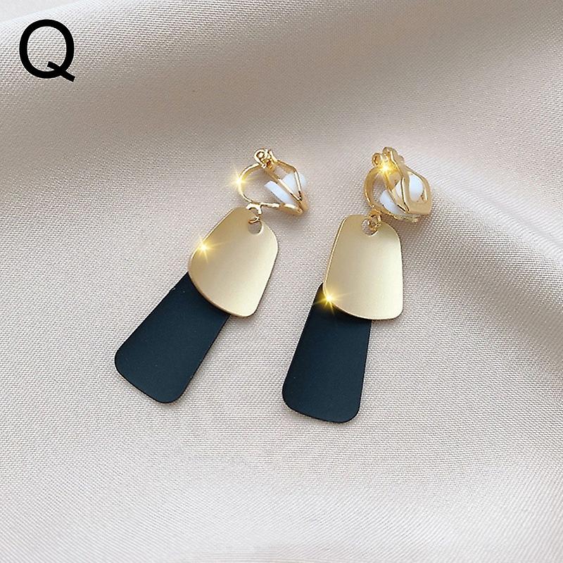 Women earring girl stud ear Drop Tassel Ear Clip Non Pierced Korean Style Temperament Super Fairy Cu