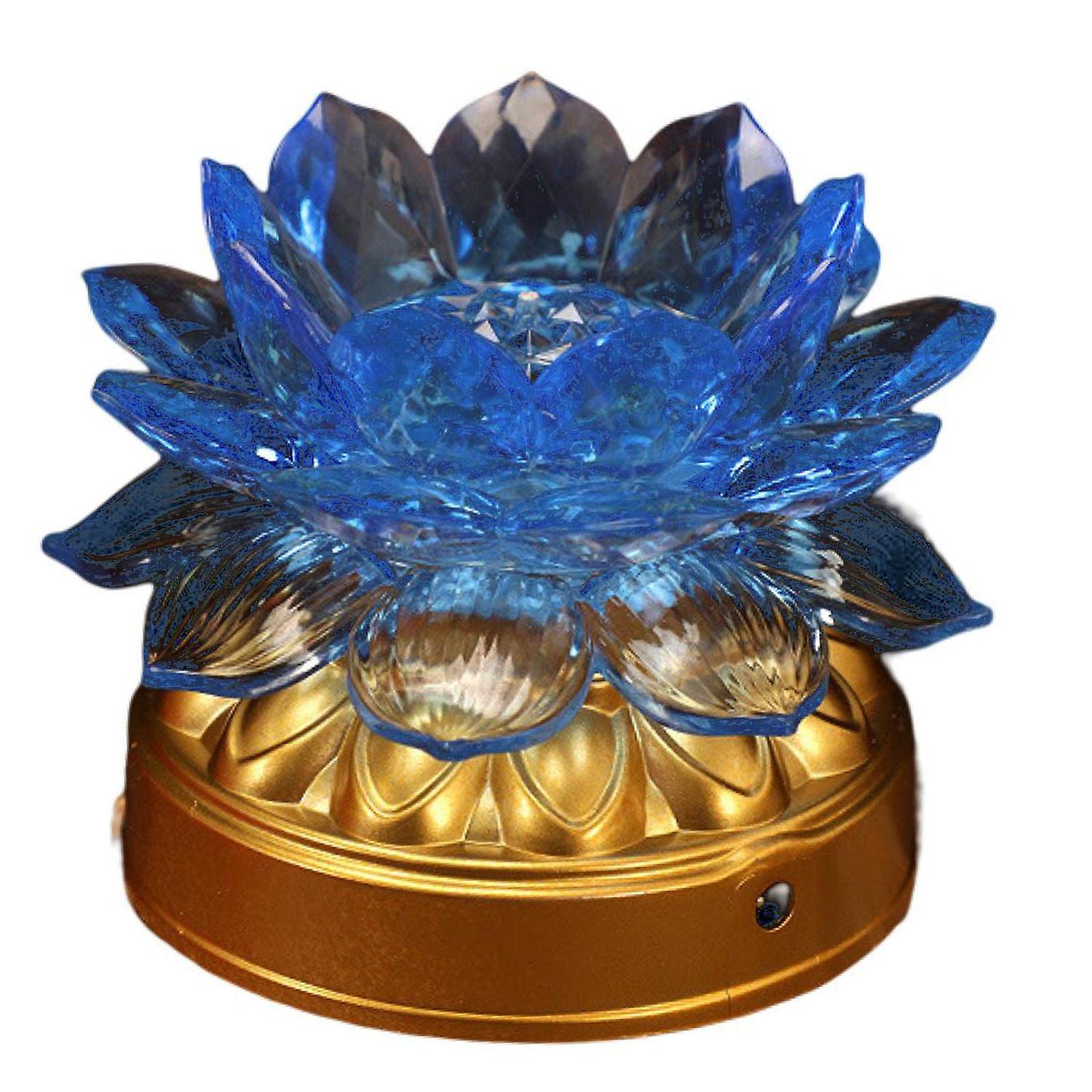 Coloré Lotus Lamp Creative Shape Vibrant Color Battery-Operated Flicker Free Realistic Looking Com