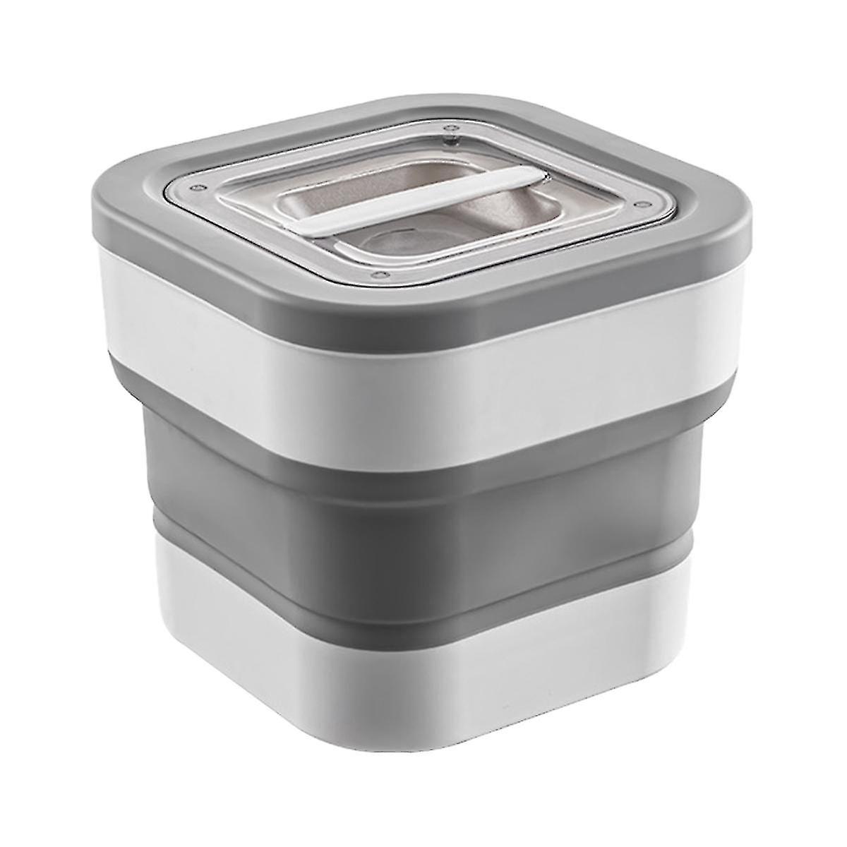 Folding Rice Bucket Household Simple Rice Box Rice Bucket Capacity Insect And Moisture Proof Sealed Wuqx