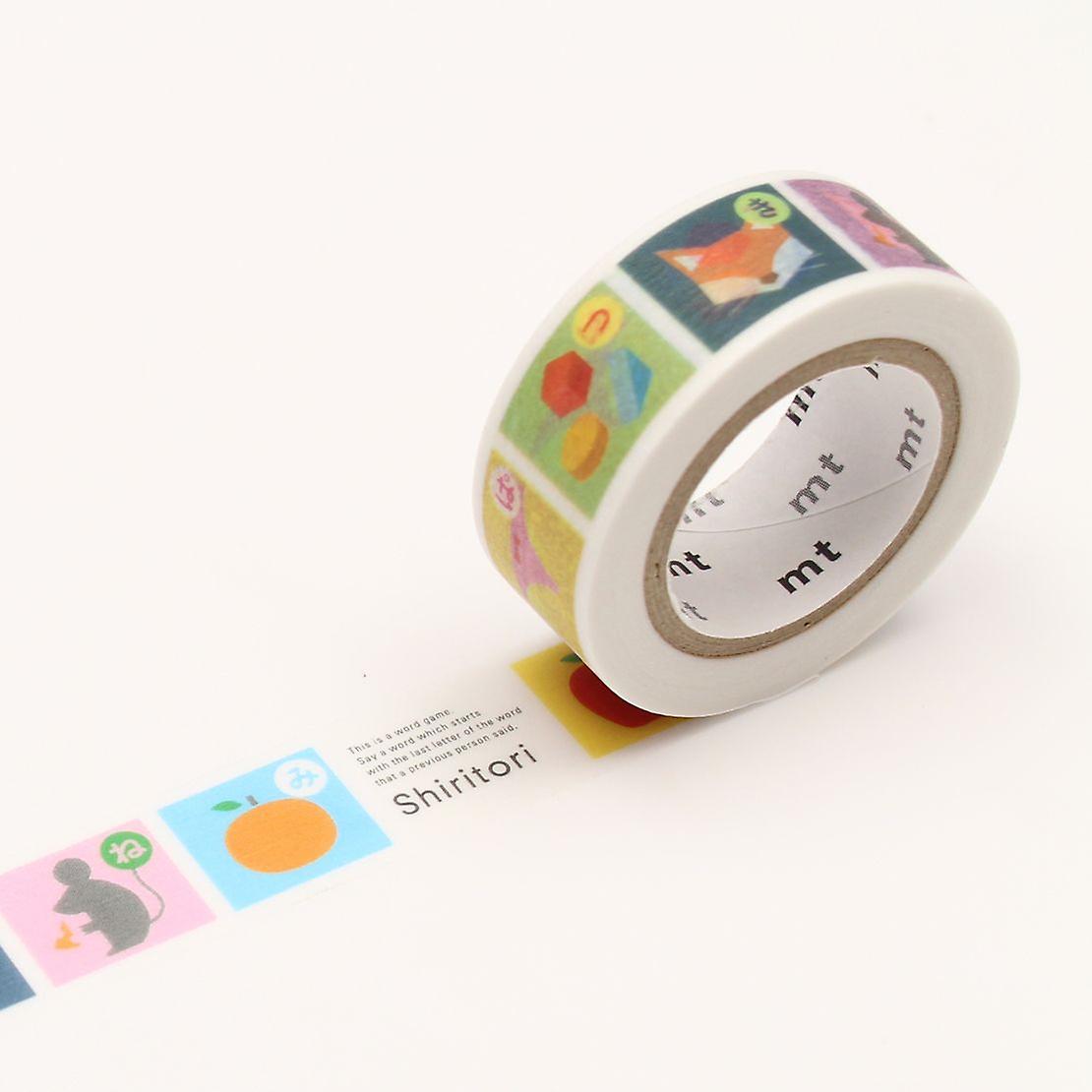 Masking tape KIDS - Shiritori game - 1,5 cm x 7 m