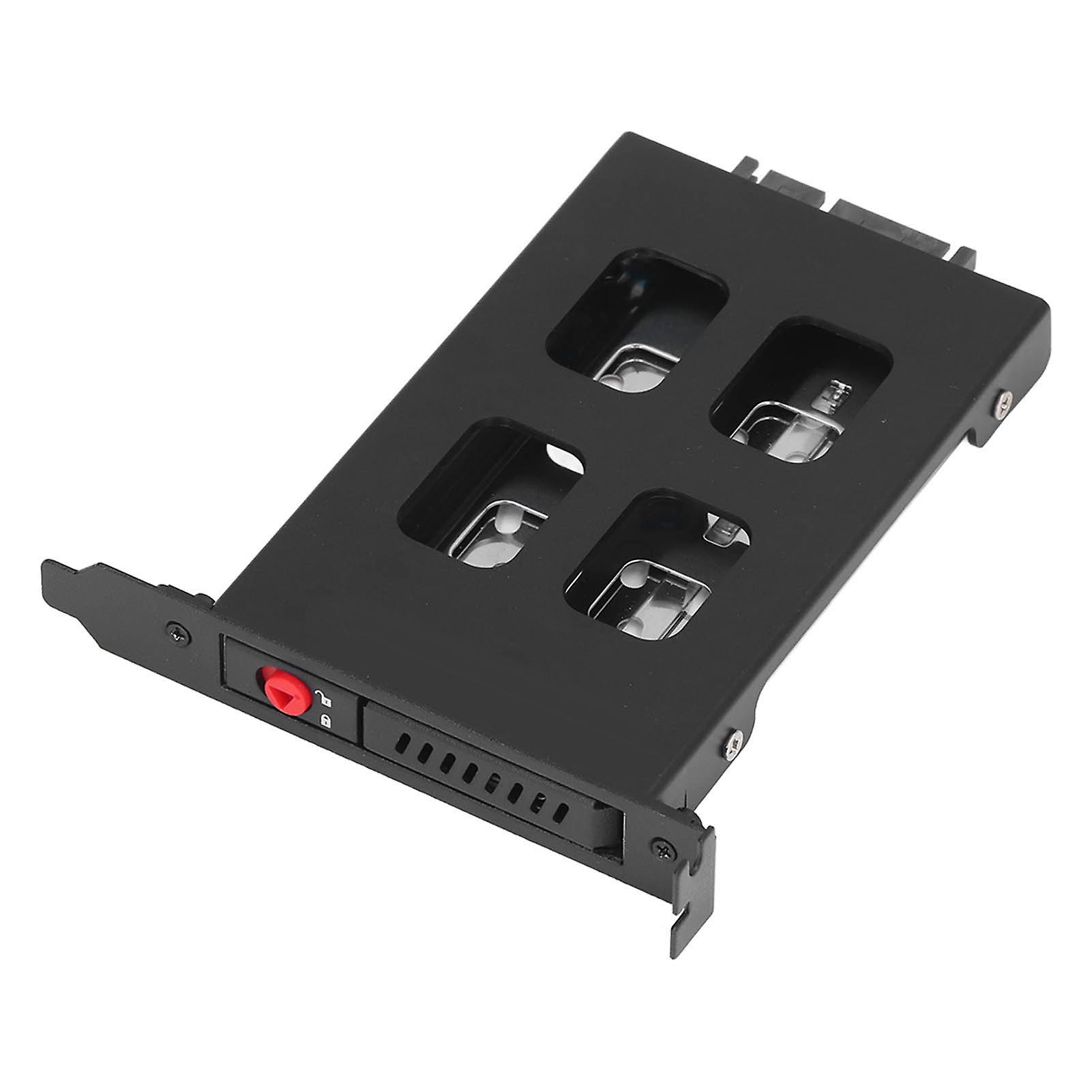 SATA HDD Tray Stainless Steel Intelligent Design Support SATA SSD 6Gbps High Speed 2.5 PCI Hard Drive Case (Not Inclube Hard Disk)