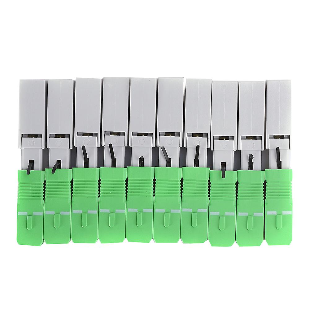 10Pcs Fiber Optic Quick Connector FTTH SC/APC Embedded Fast Cold Joint Adapter