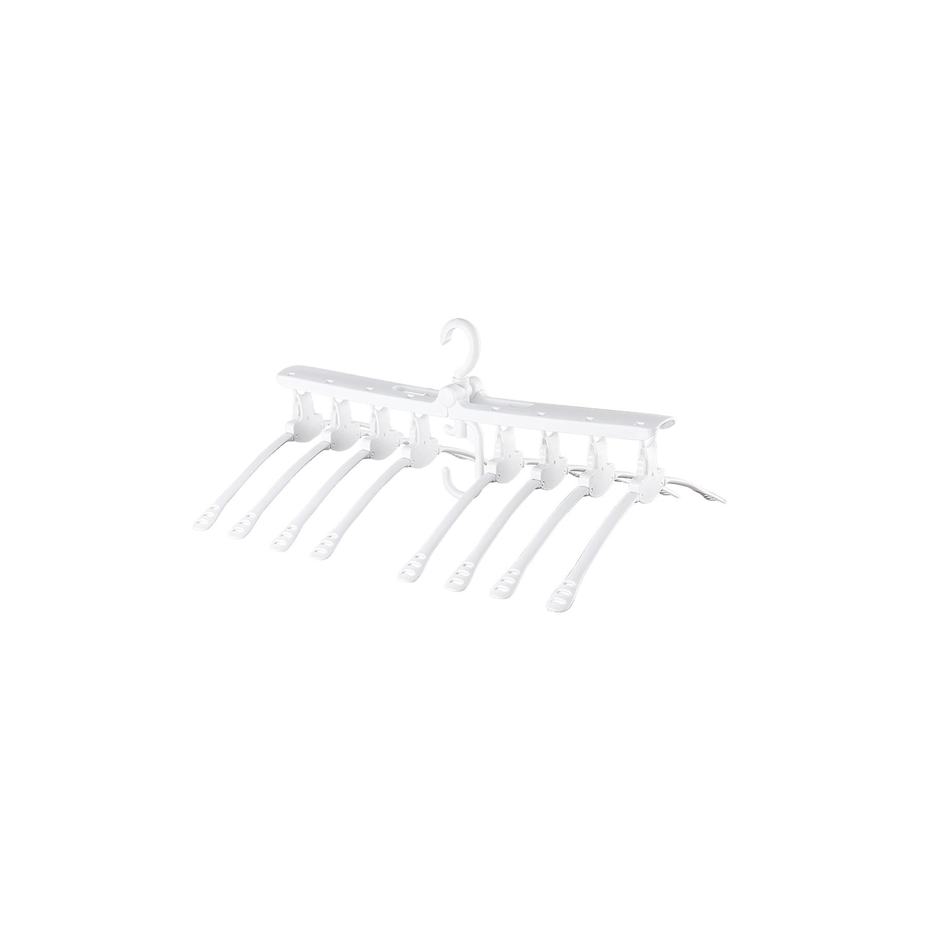 Folding Clothes Hanger With Clips 360 Degree Rotating Hook