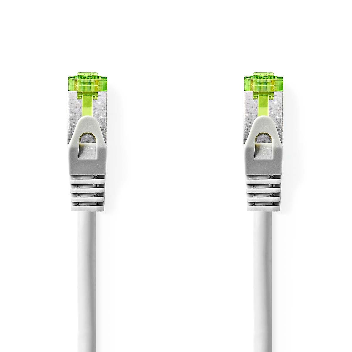 CAT7 Network Cable | S/FTP | RJ45 male | RJ45 male | 0.50 m | Snagless | Round | LSZH | Grey | Label