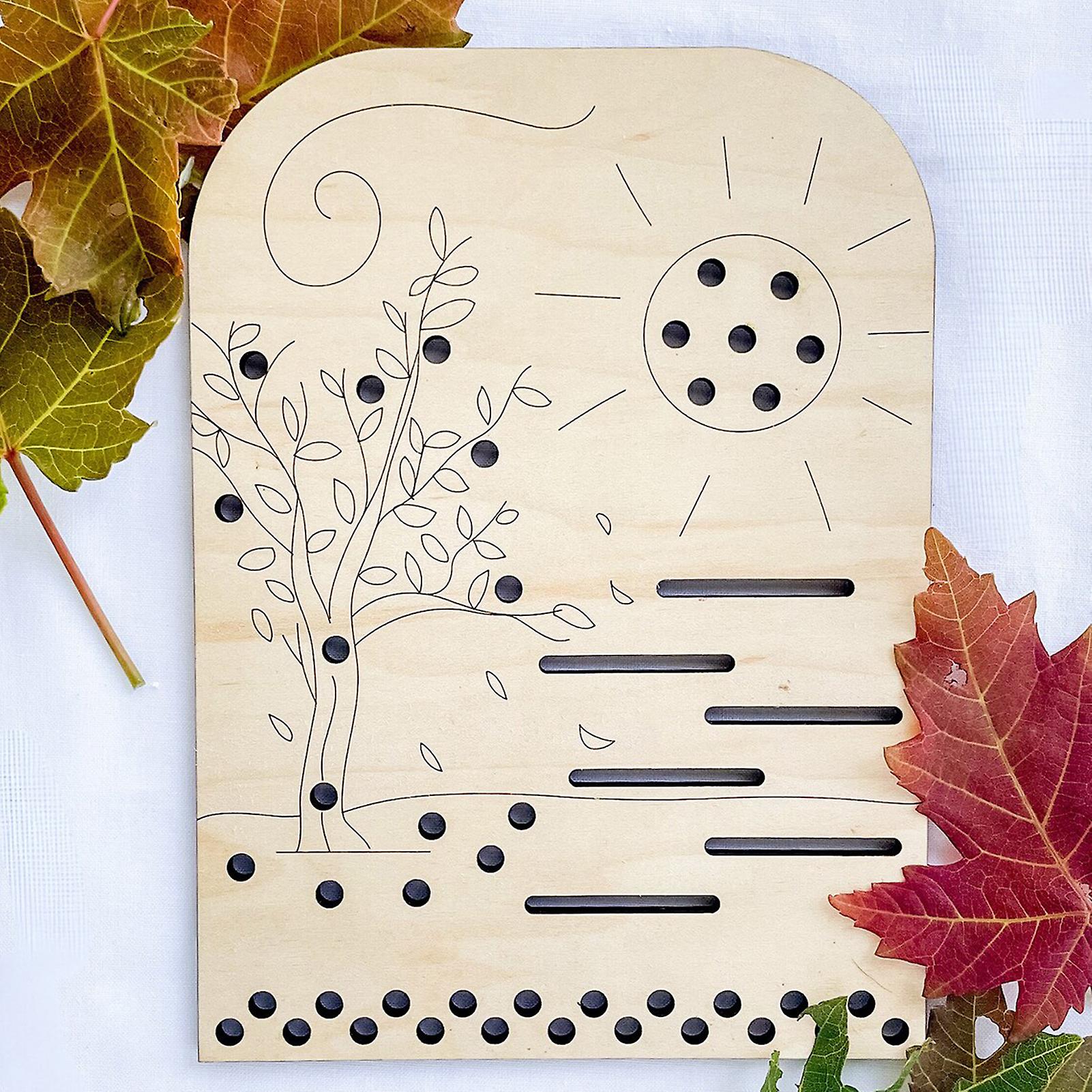 Cute Wooden Flower Leaf Collectors Boards Stylish Practical Desktop Crafts for Living Room Home