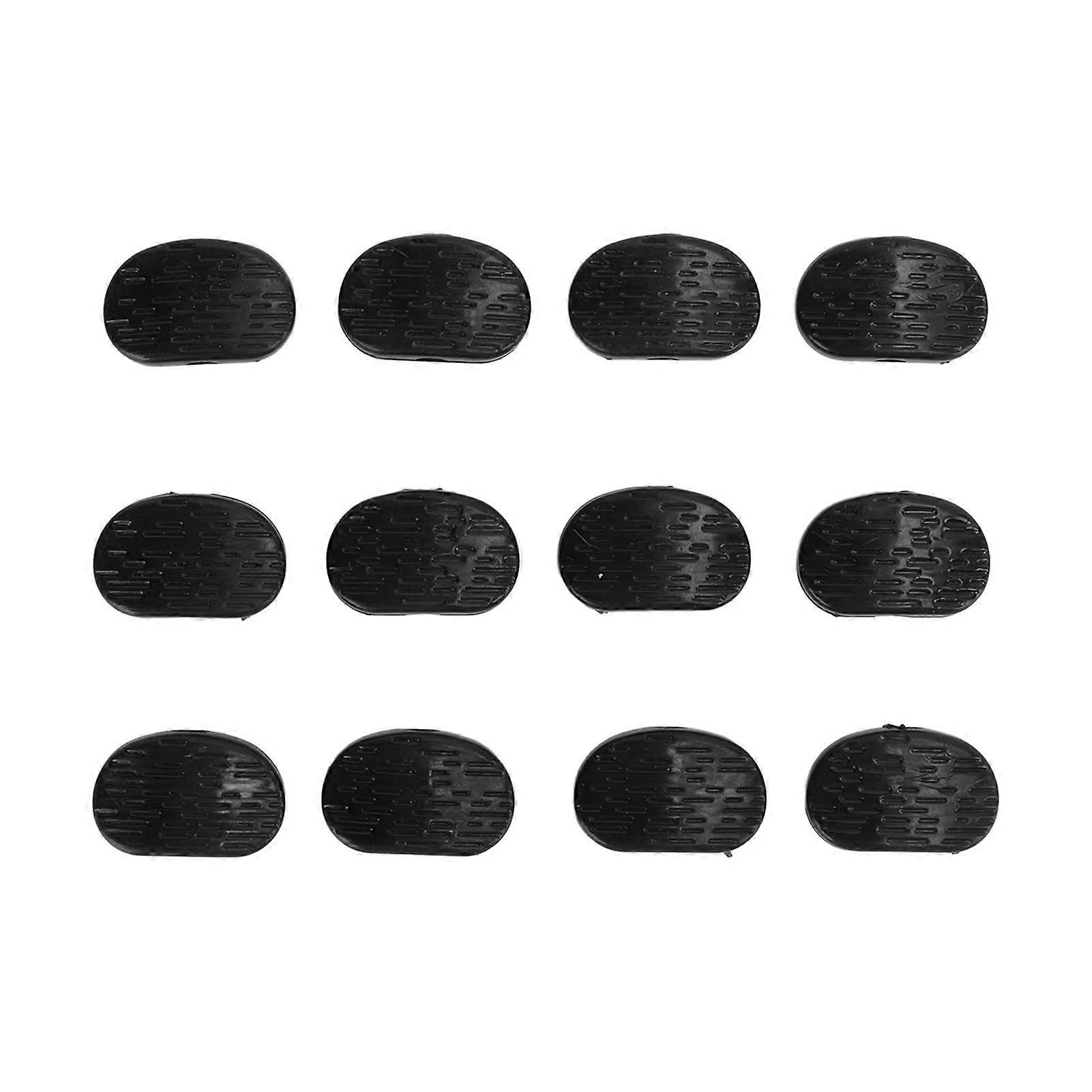 12Pcs Guitar Tuner Machine Head Buttons Plastic Tuning Peg Button for Electric GuitarsOval 