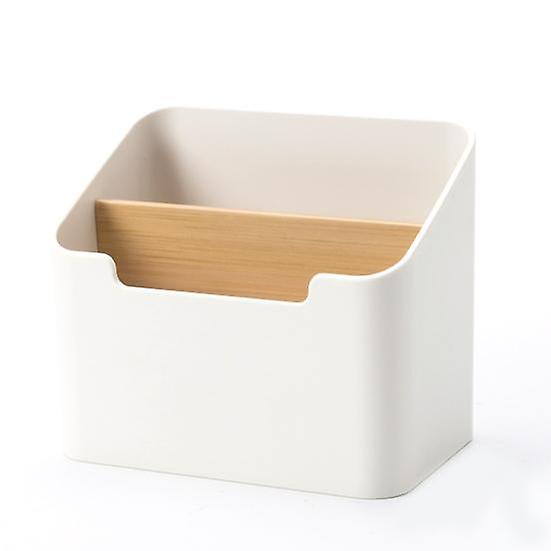 Sundry Organizer Compartment Design Multi-functional Rounded Edges Convenient TV Air Conditioner Remote Control Storage Box Hostel Supply