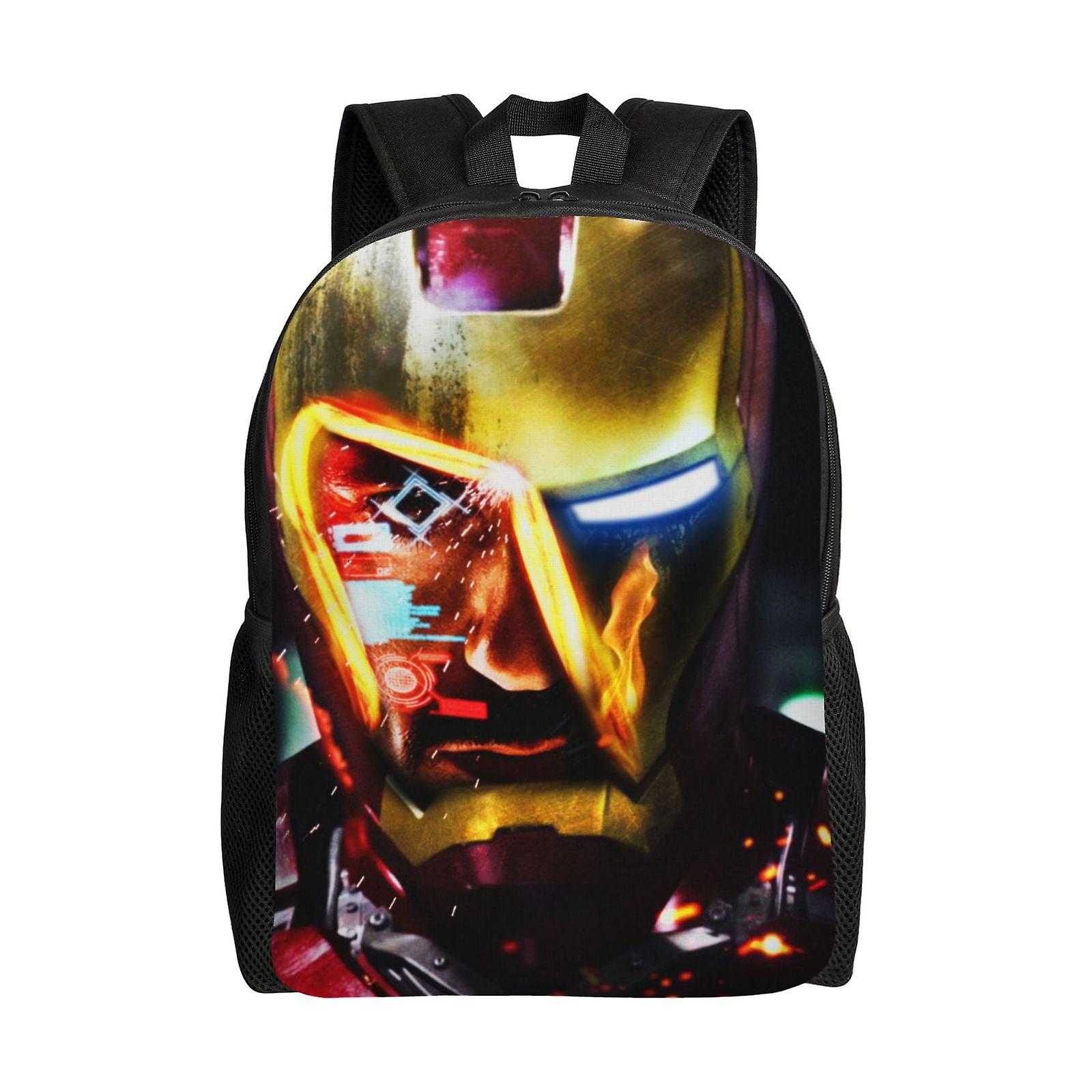 Iron Man Backpack, Travel Laptop Backpack, Water Resistant College School Computer Bag, Durable