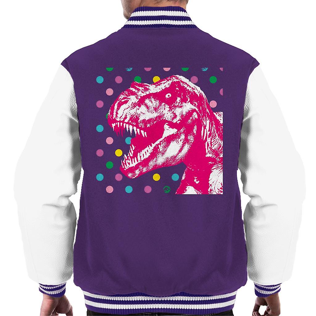 Jurassic Park T Rex Polka Dot Men's Varsity Jacket