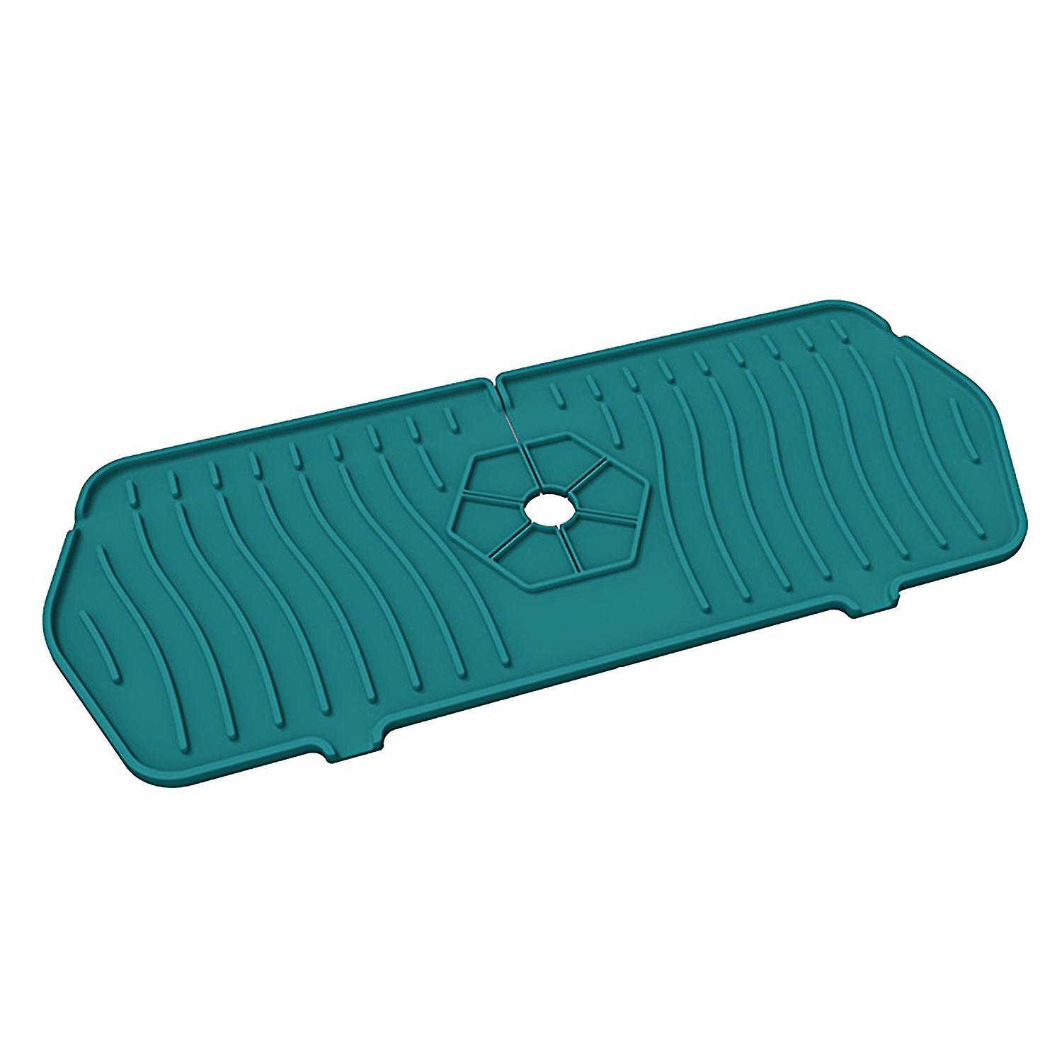 Faucet Drain Pad Food Grade Waterproof Silicone Faucet Splash Water Drainer Sink Protective Mat