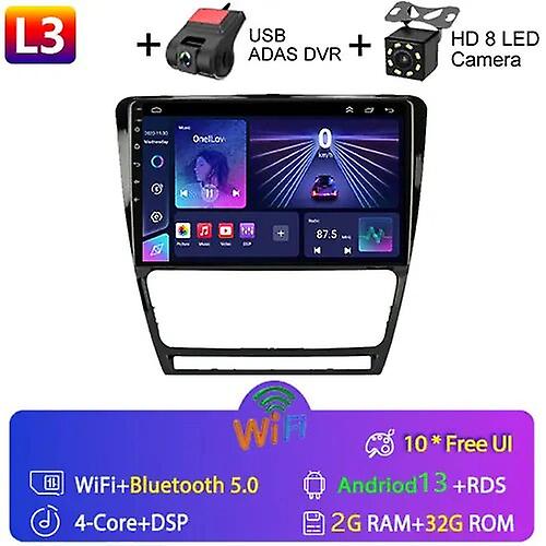 10.1" 4g+wifi 2din Android 13 Car Radio Multimidia Video Player Navigation Gps For Skoda Octavia 2 A5 2007-2014 Head Unit