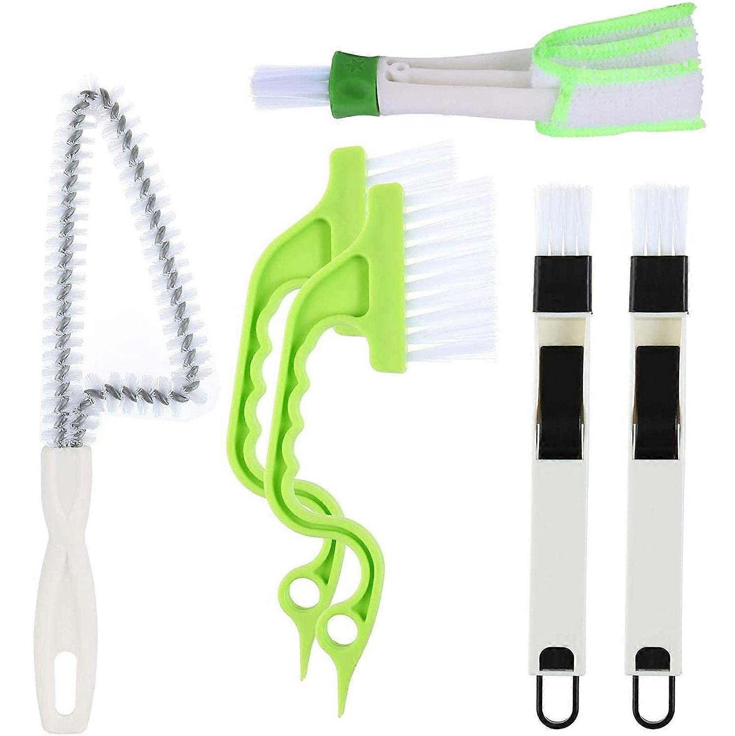 6pcsGroove Cleaning Tool, Door Track Cleaning Brushes