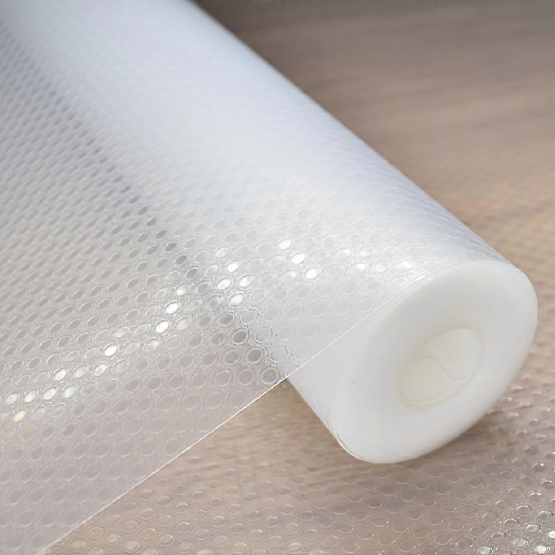1 Roll Shelf Liner, Waterproof And Stain-Resistant Clear Shelf Liners, Non-Slip And Cuttable Pad, Washable And Easy To Clean Mat, For Fridge And Cabin