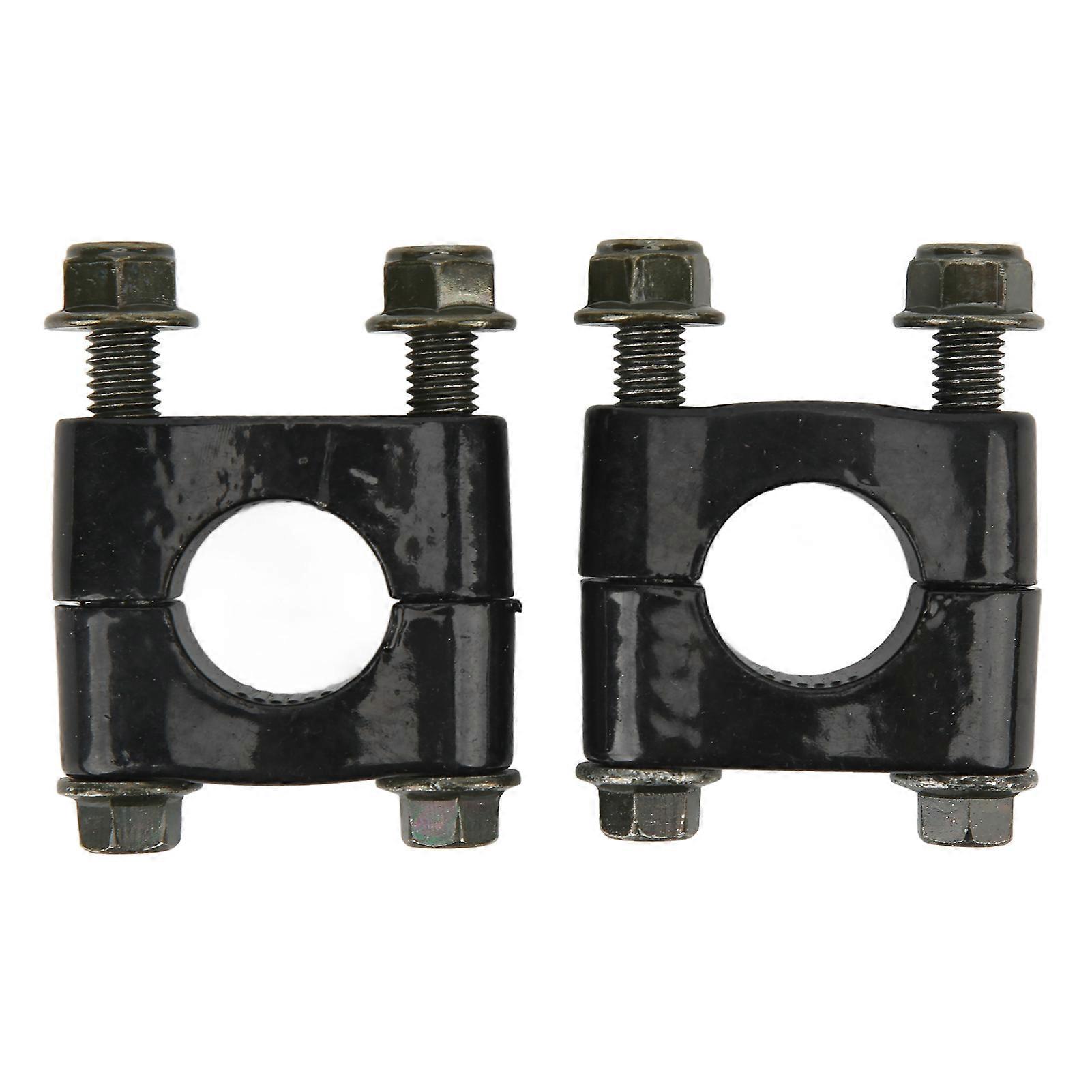 1 Pair 22mm Universal Handlebar Riser Clamp Single Hole Handle Bar Mount Clamp for Motorcycle